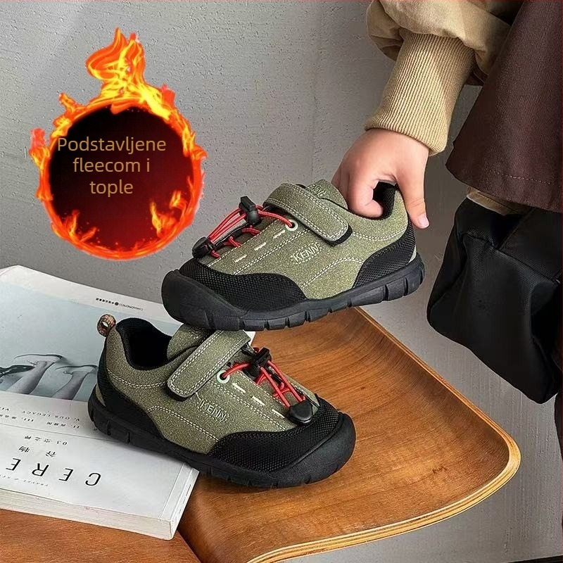 Dječje outdoor tenisice s toplom fleec podstavom, zimske sportske tenisice za djecu, unisex