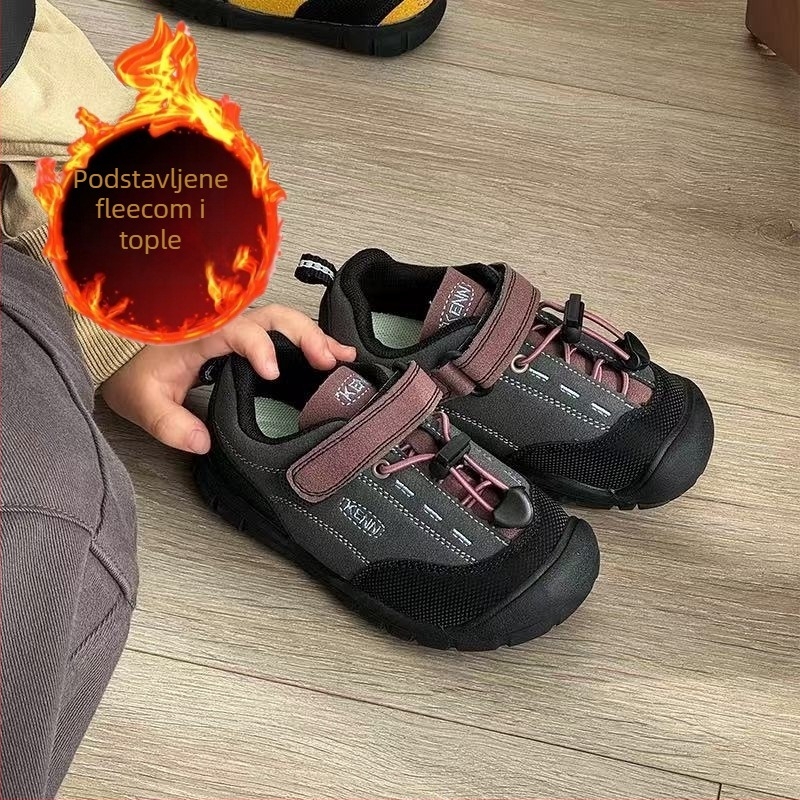 Dječje outdoor tenisice s toplom fleec podstavom, zimske sportske tenisice za djecu, unisex