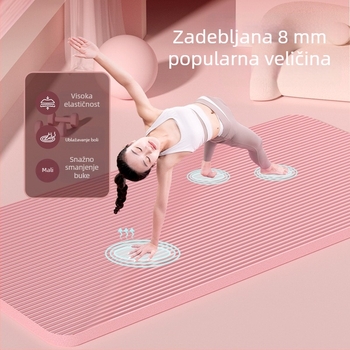 Langbisu prostirka za jogu, protiv klizanja, zaštita od udara, ekstra široka, za kućnu teretanu i plesne vježbe