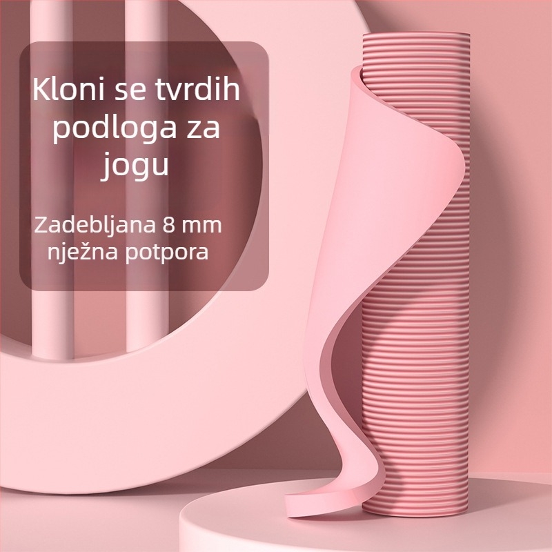 Langbisu prostirka za jogu, protiv klizanja, zaštita od udara, ekstra široka, za kućnu teretanu i plesne vježbe