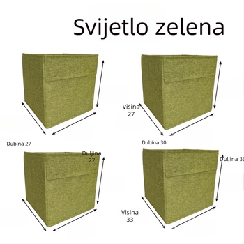 Sklopiva kutija od tkanine za odlaganje odjeće — periva, bez mirisa, s dizajnom ladice