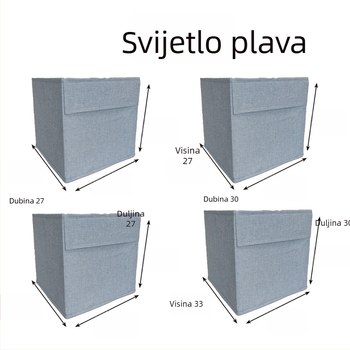 Sklopiva kutija od tkanine za odlaganje odjeće — periva, bez mirisa, s dizajnom ladice