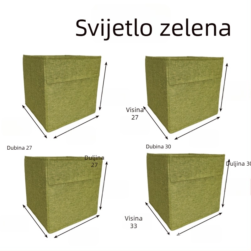Sklopiva kutija od tkanine za odlaganje odjeće — periva, bez mirisa, s dizajnom ladice