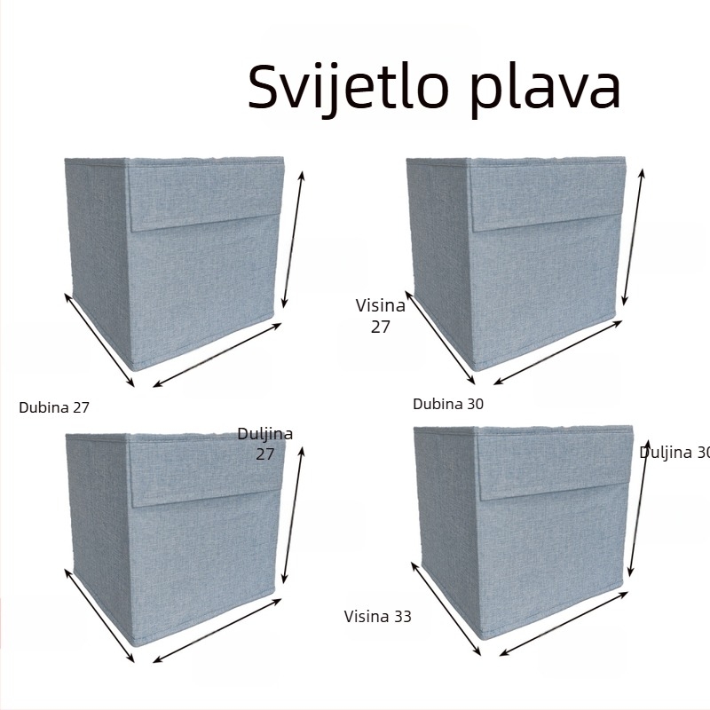 Sklopiva kutija od tkanine za odlaganje odjeće — periva, bez mirisa, s dizajnom ladice