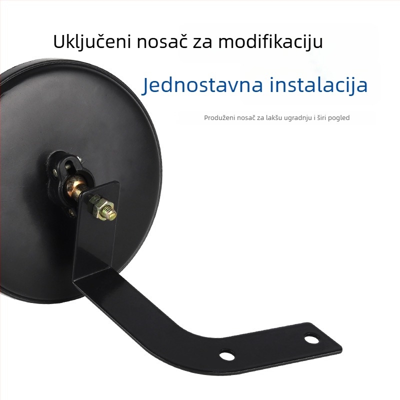 Set retrovizora za električni tricikl i kamp kuću — Veliko okruglo ogledalo, Malo okruglo ogledalo, Konveksno ogledalo, Reflektor za četiri kotača