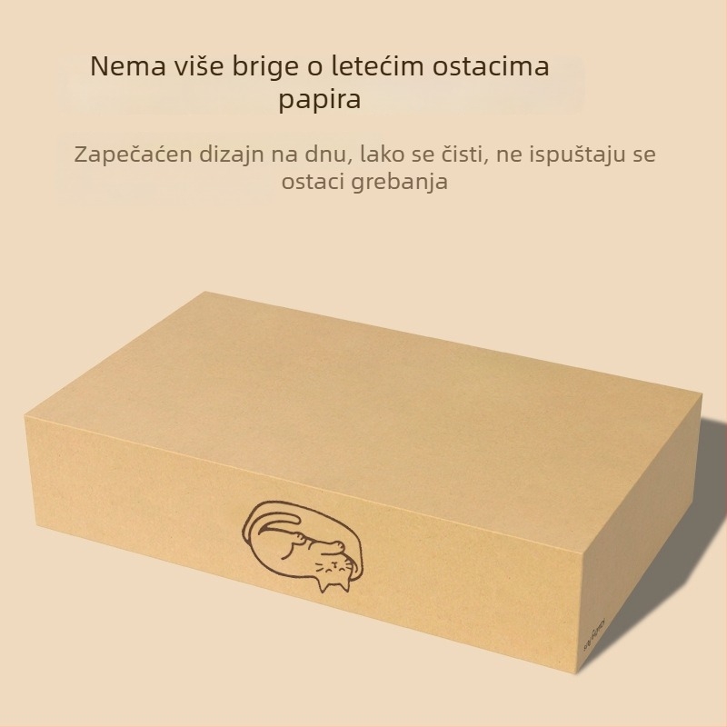 Integrirana grebalica za mačke s kartonastim gnijezdom – izdržljiva, otporna na habanje, bez dlake, zamjenjiva ploča za kandže od valovitog papira
