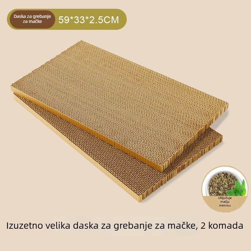 Integrirana grebalica za mačke s kartonastim gnijezdom – izdržljiva, otporna na habanje, bez dlake, zamjenjiva ploča za kandže od valovitog papira