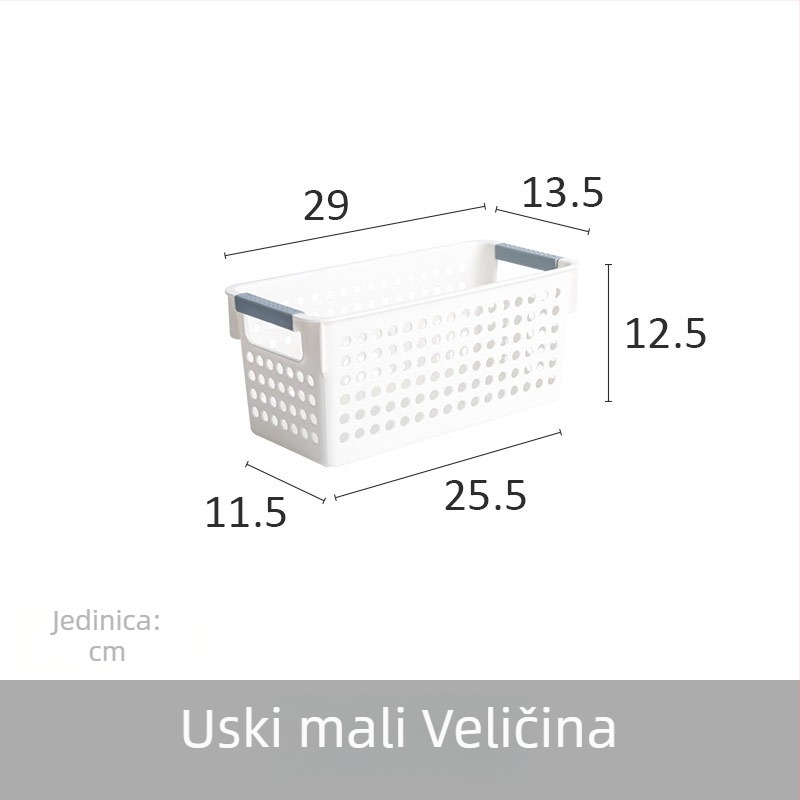 Plastična košarica za kućnu upotrebu – voće i grickalice, organizator za stol i hladnjak, multifunkcionalni