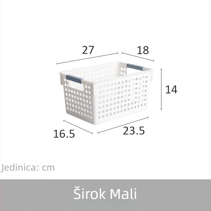 Plastična košarica za kućnu upotrebu – voće i grickalice, organizator za stol i hladnjak, multifunkcionalni