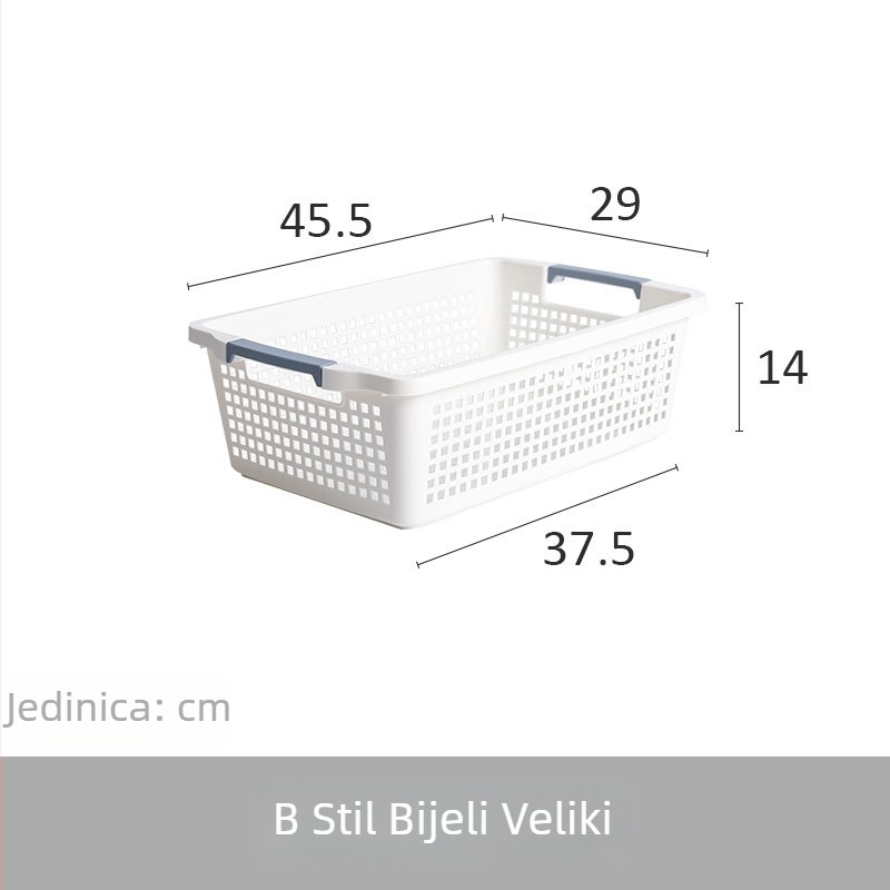 Plastična košarica za kućnu upotrebu – voće i grickalice, organizator za stol i hladnjak, multifunkcionalni