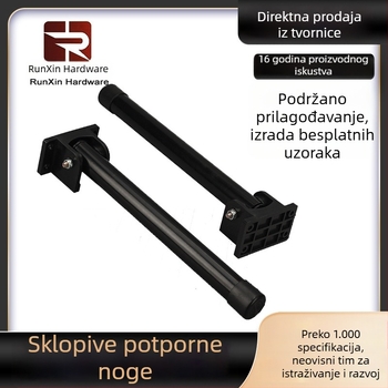 Okrogle cijevne noge, 90° regulirane, sklopive za sofu, noge za stol, nosač za skladištenje, skrivena potpora kreveta za kućnu uporabu
