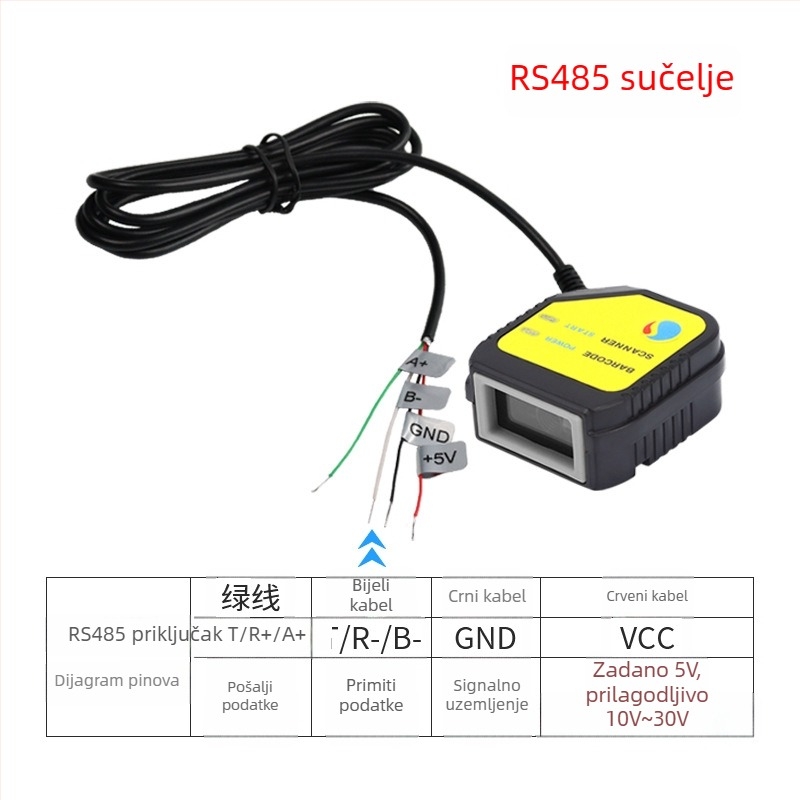 Scanhome ugrađeni SH-400 modul za čitanje QR kodova, fiksni skener, USB sučelje, serijski i Ethernet port, 458