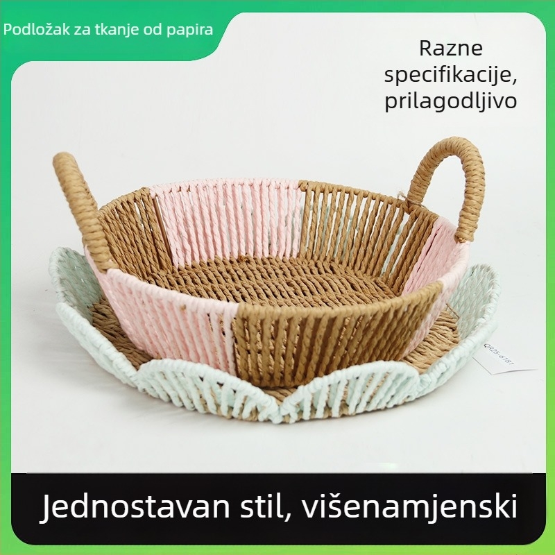 Papirnati tkani pladanj za voće, povrće i slatkiše