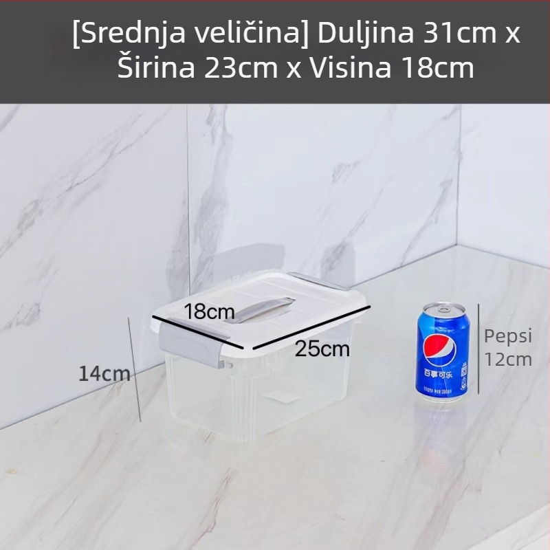 Rong Run Prozirna plastična kutija za pohranu za odjeću i igračke