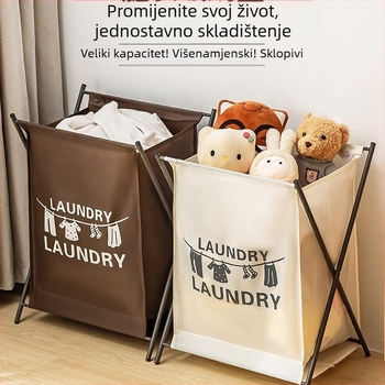 Nova sklopiva košara za prljavo rublje za dom, stojeća na podu, kupaonica, višenamjenski
