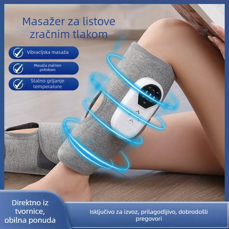 Masirač za listove i stopala s podesivom temperaturom, punjivi, topli kompresijski masaž i masaža tlakom zraka