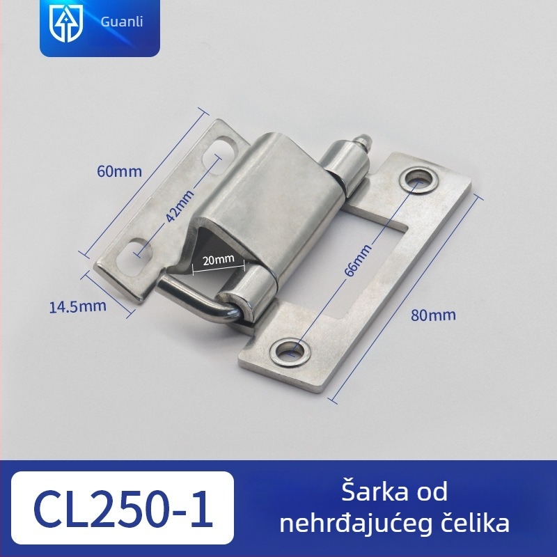 CL250-1-2 Šarnir od nehrđajućeg čelika za vrata strojnog uređaja (skriveni šarnir) – CL250-3-4 Šarnir od ugljičnog čelika za vrata električnih ormarića