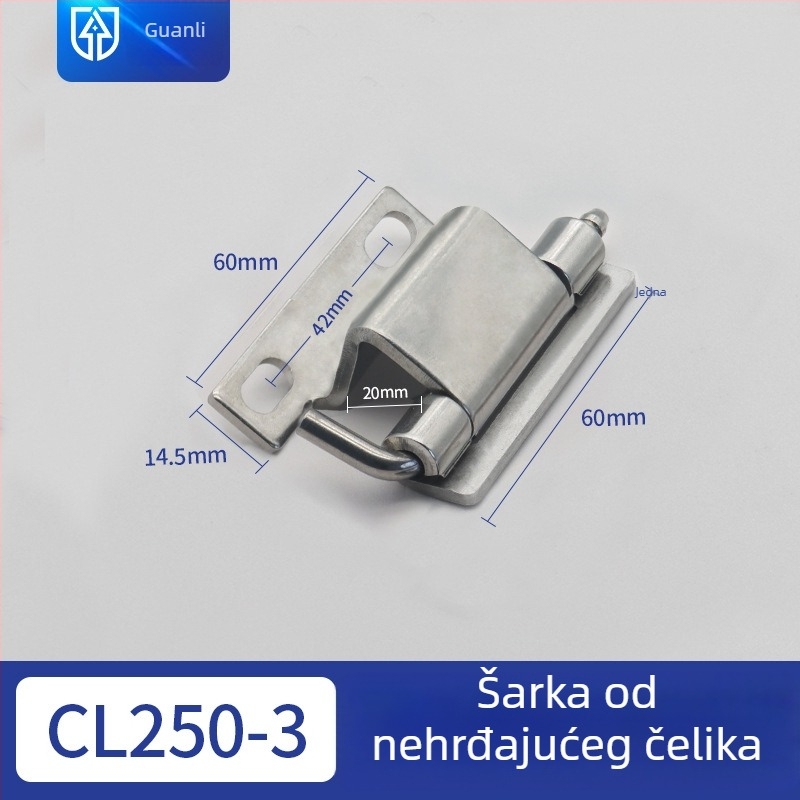 CL250-1-2 Šarnir od nehrđajućeg čelika za vrata strojnog uređaja (skriveni šarnir) – CL250-3-4 Šarnir od ugljičnog čelika za vrata električnih ormarića