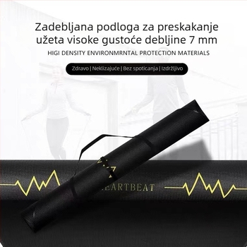 Kružna antivibracijska podloga za skakanje s užetom i unutarnji fitness, ublažava udarce, tiha i zvučno izolirana, debela joga podloga