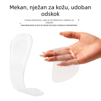 3/4 duljine silikonske uloške za žene za visoke potpetice, ublažavanje udara, masažna podloga za stopala, nevidljiva otpornost na habanje, podrška luka