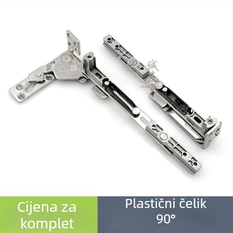 Skriveni šarke od nehrđajućeg čelika za unutarnje otvaranje prozora 180°, aluminijski okvir s toplinskim mostom, brtvljenje, montaža bez bušenja.