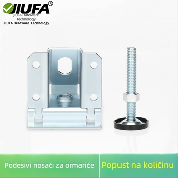 Teški ormarić s podesivim nogama i vijcima za niveliranje za neravne podloge, protuklizne podložice, model FG-4030, karbonska čelika.