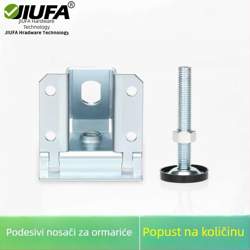 Teški ormarić s podesivim nogama i vijcima za niveliranje za neravne podloge, protuklizne podložice, model FG-4030, karbonska čelika.