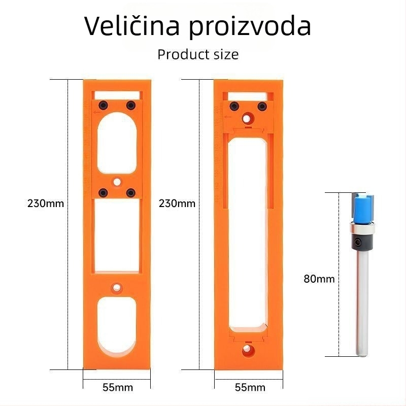 Skrivena hidraulična trodimenzionalna šarka za nevidljiva vrata, tiho zatvaranje uz povećanu debljinu