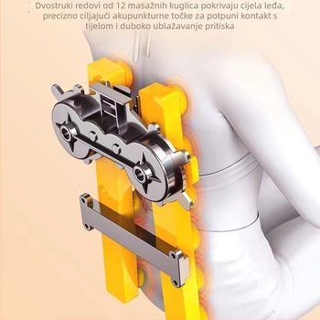 Jastučić za masažu cijelog tijela: masaža vrata, leđa, struka, nogu i stopala uz infracrveno grijanje