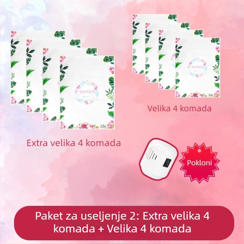 Vrećica za vakuumsko kompresiju odjeće i deka – jednoslojno pakiranje s električnom pumpom, isisavanje zraka, brtvljenje, otporna na vlagu