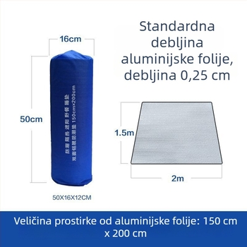Otporna na vlagu, debeli prostirku za šator, prijenosna dvostrano aluminijska folijska EVA podloga za kampiranje, plažu i piknik