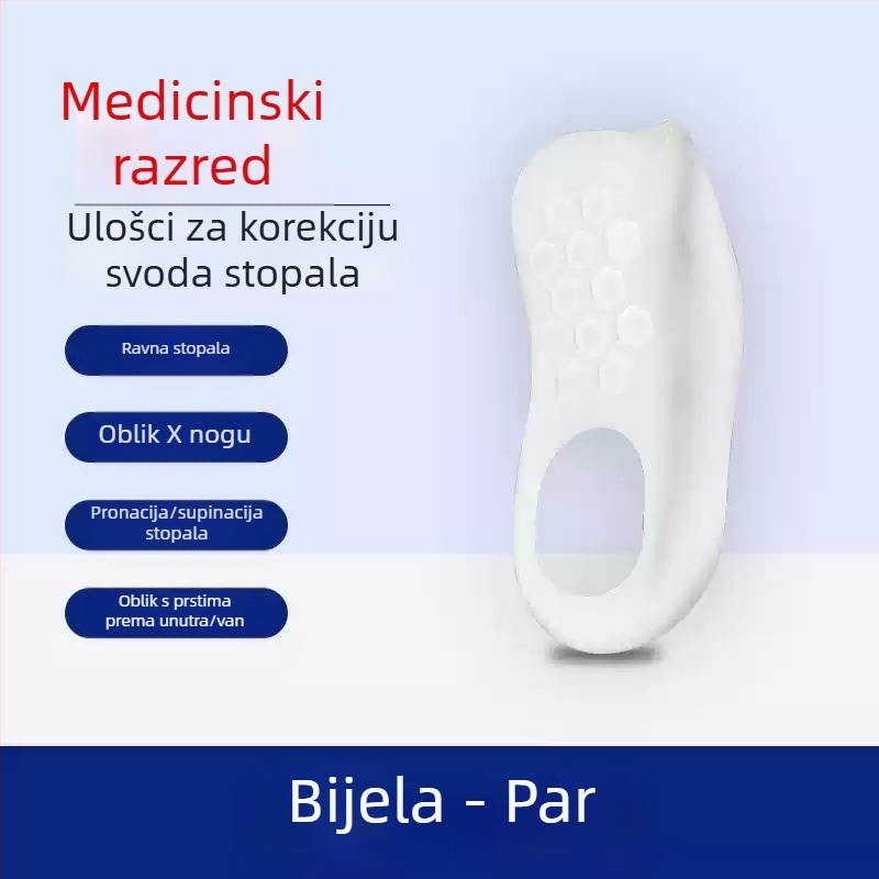 Ortopedske uloške za korekciju ploskog stopala s potporom luka – za muškarce i žene
