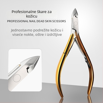 Premium set za njegu noktiju: škare za kožicu i alati s kliještima – D501