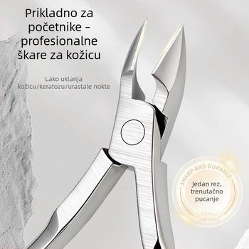 Kutikule nožice od nehrđajućeg čelika, za uklanjanje mrtve kože i kože, iznimno oštre