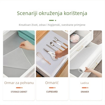 Eva podmetač za ormarić – prilagodljiv, podloga za ladice, otporna na vlagu, vodootporna, otporna na ulje, prašinu; za ormare za cipele i garderobu; moderan minimalistički stil