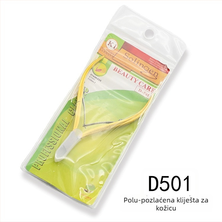 D501 Profesionalni alati za manikuru: kliješta za kožicu i škare za nokte, nehrđajući čelik