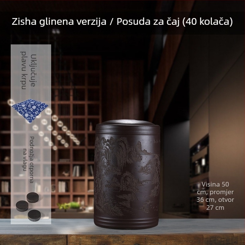 Velika posuda za čaj od Yixing ljubičaste pijesak glinene, kineska keramika zatvorena posuda za čaj