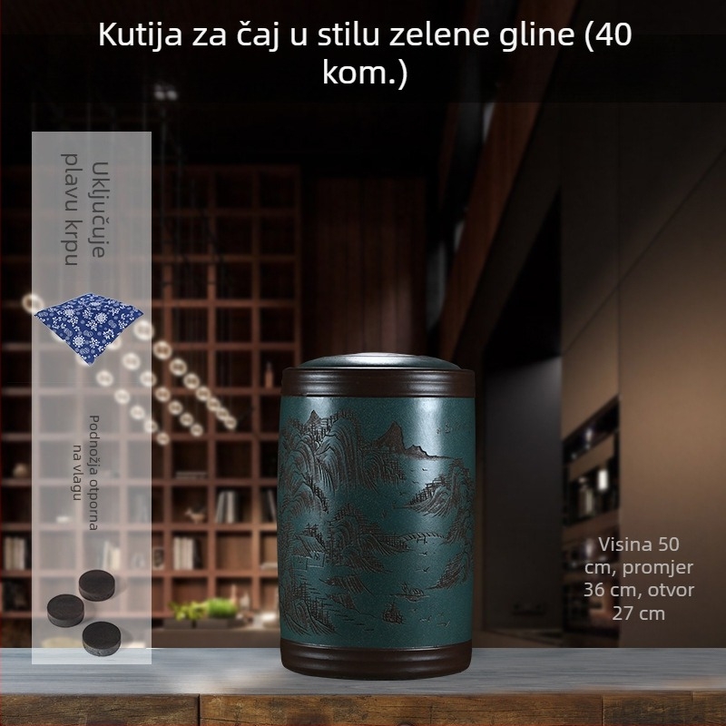 Velika posuda za čaj od Yixing ljubičaste pijesak glinene, kineska keramika zatvorena posuda za čaj