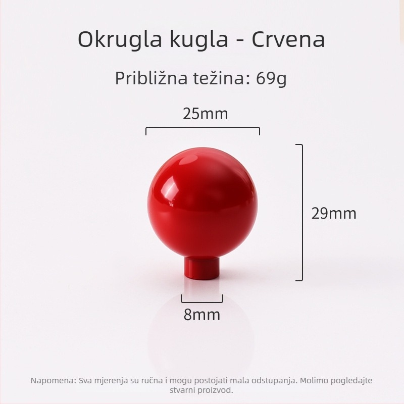Okružna ručka od mesinga u dopaminskoj boji za vrata ormarića, francuskog stila, s jednim otvorom