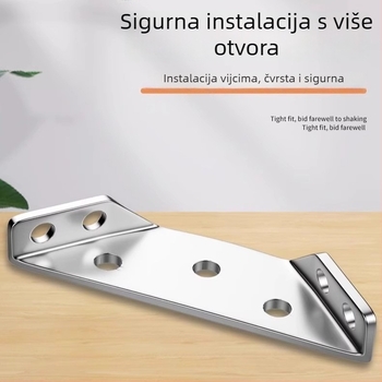 Nerđajući čelični kutni nosač za ormariće, višenamjenski fiksator pod kutem od 90°