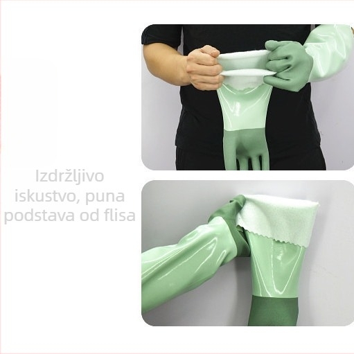 Izuzetno debele rukavice za pranje posuđa i rublja s veluru podstavom, zimska toplina