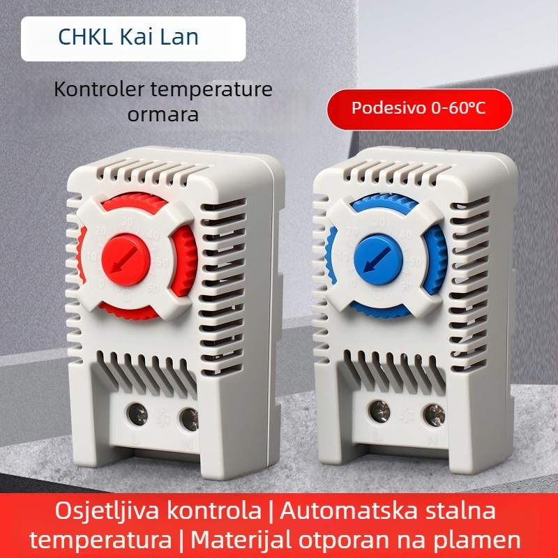 Mehanički termostat za kontrolu temperature s prekidačem za ormarić ventilatora, grijanje, automatsko održavanje temperature