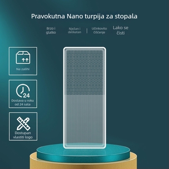 Alat za pedikuru za njegu stopala, uklanjanje mrtve kože i žuljeva, pilnik za stopala od nano-stakla