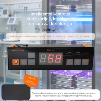 Kontrolna ploča za dezinfekcijsku skrinju s digitalnim zaslonom, ugrađeni regulator temperature