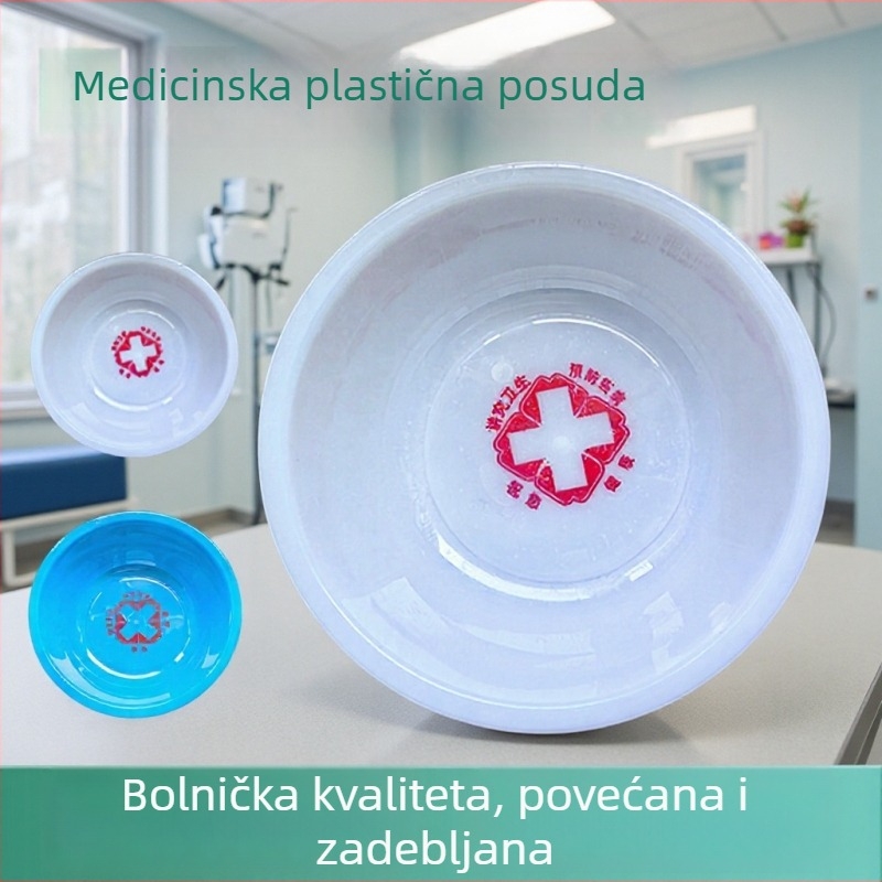 Jednokratna bolnička sanitarna umivaonica, plastična plava posuda
