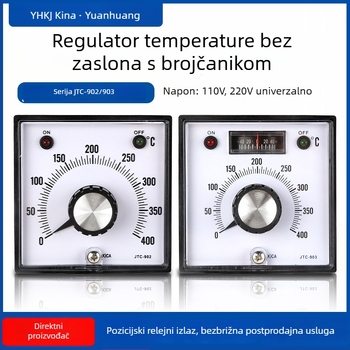 JTC-902/903 termostat s pokazivačem i gumbnim regulatorom, napajanje 110/220V, regulator temperatura NNC