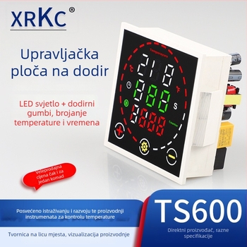 TS600 dodirni LED digitalni regulator temperatura, tri u jednoj funkciji za strojeve toplinskog otiskivanja
