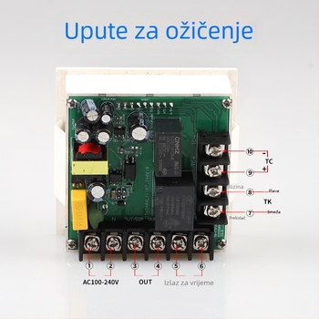 TS600 dodirni LED digitalni regulator temperatura, tri u jednoj funkciji za strojeve toplinskog otiskivanja