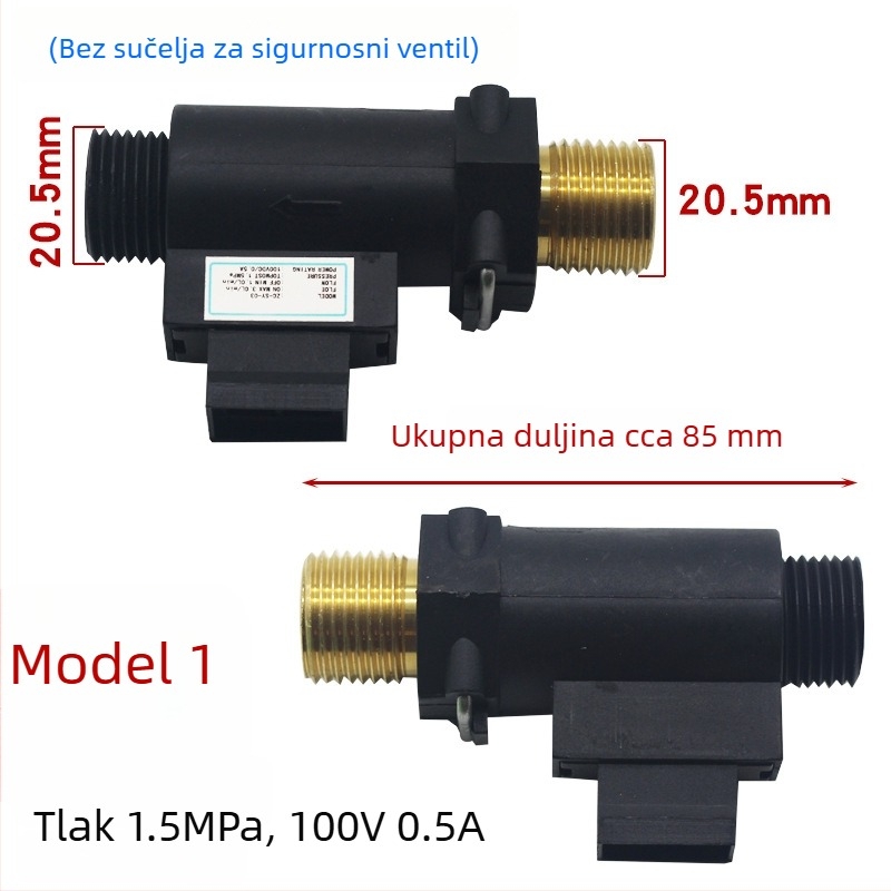 Elektronički senzor protoka vode i prekidač protoka vode za plinske zidne kotlove s toplom vodom