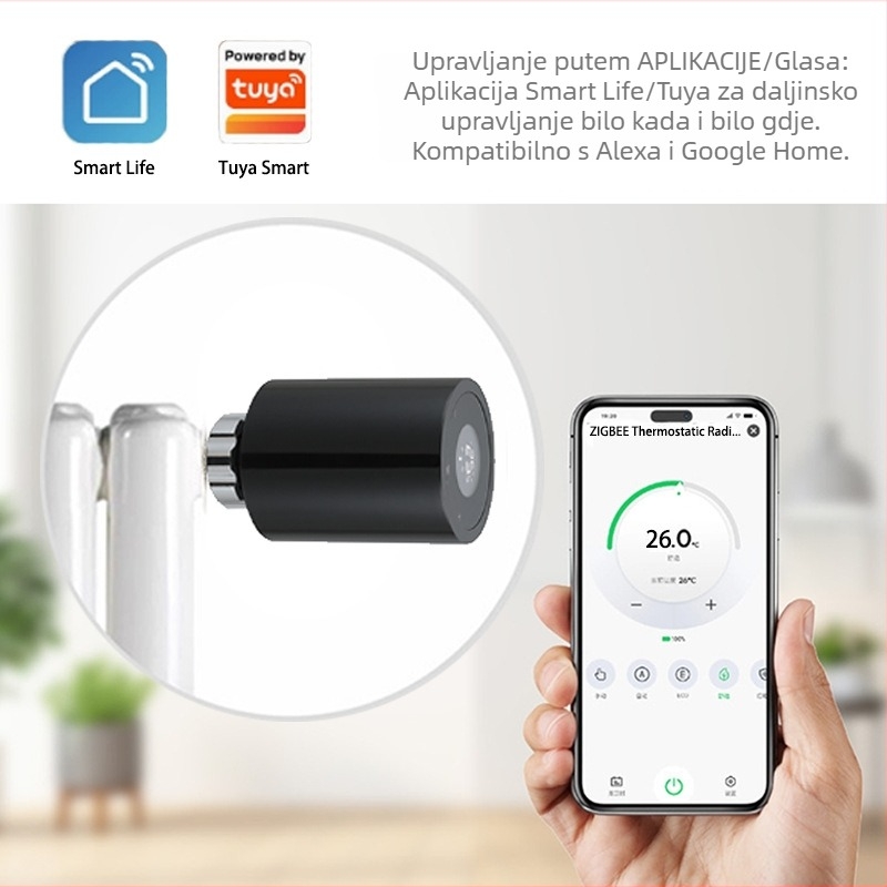 Novi pametni termostatski ventil za radijatore s Zigbee kontrolom temperature